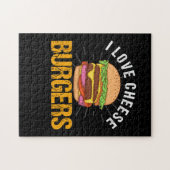 Puzzle I Love Cheese Burgers, Hamburger (Horizontal)