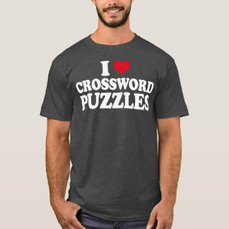 Puzzle I Love Crossword Puzzles T-shirt