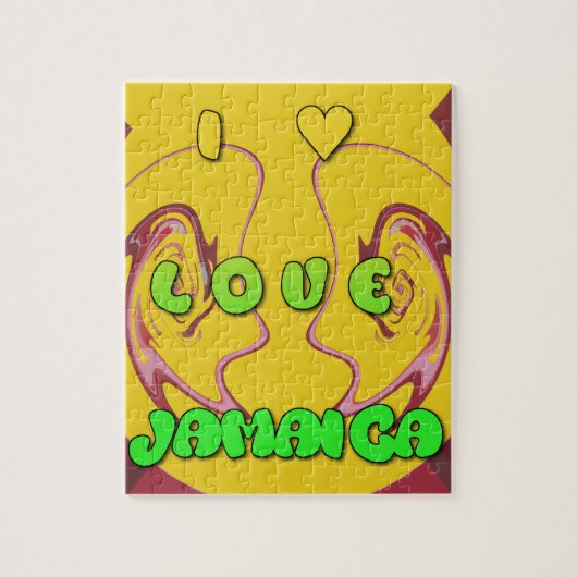 Puzzle I love Jamaica (Vertical)