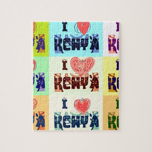 Puzzle I love Kenya (Vertical)