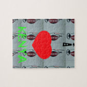 Puzzle I Love Kenya Art Print (Horizontal)