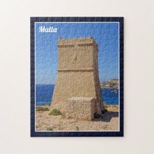 Puzzle I Love Malta Glacajn Tuffiehta Watchtower Golden B