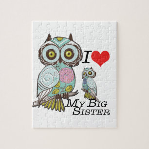 Puzzle I-Love my-big Sister Owls Sélection de plusieurs p
