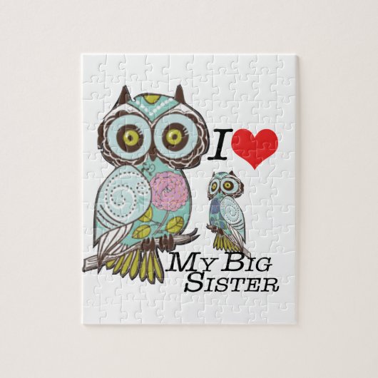 Puzzle I-Love my-big Sister Owls Sélection de plusieurs p (Vertical)
