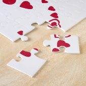 Puzzle I Love My Boyfriend Photo Coeurs rouges (Côté)