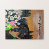 Puzzle I Love Puzzles, Beautiful Dogs et Fun (Horizontal)