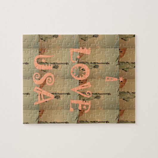 Puzzle I Love USA (Horizontal)
