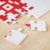 Puzzle I Love Vietnam (Tôi Yêu Việt Nam) Flag QR Code (Côté)