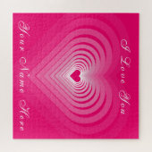 Puzzle I Love You - Ajouter Votre Nom - Personnalisable (Horizontal)