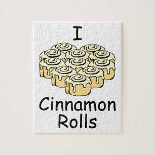 Puzzle I petits pains doux d'amour de Rolls de cannelle