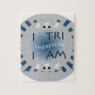 Puzzle I tri par conséquent je suis triathlon