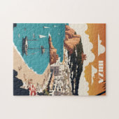 Puzzle Ibiza, Espagne Affiche de voyage (Horizontal)