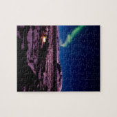 Puzzle Iceland green northern lights sky (Horizontal)