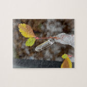 Puzzle Icicule sur la feuille (Horizontal)
