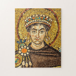 Puzzle Icône de mosaïque byzantine de l'empereur Justinie