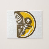 Puzzle Icône de train de locomotive à vapeur (Horizontal)