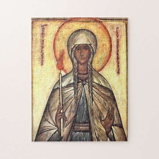 Puzzle Icône orthodoxe chrétienne de Ste Geneviève de Par (Vertical)