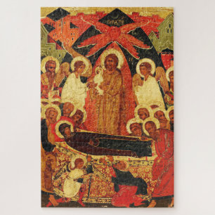 Puzzle Icône orthodoxe de la Dormition de la Mère de Dieu