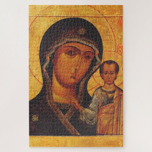 Puzzle Icône orthodoxe de Notre-Dame de Kazan (Vertical)