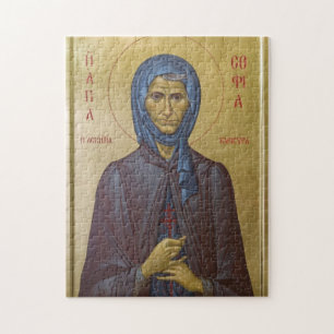 Puzzle Icône orthodoxe de Ste Sophie l'Ascète de Kleisour