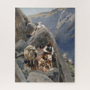 Puzzle Icônes amérindiennes : Guerriers Apache, Cavalerie