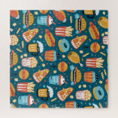 Puzzle Icônes de restauration rapide : Doodles Vintages (Horizontal)