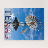 Puzzle Iconic Texas Image, Windmill et Texas Logo (Horizontal)
