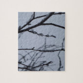 Puzzle Icy Branches Winter Nature Photographie (Vertical)