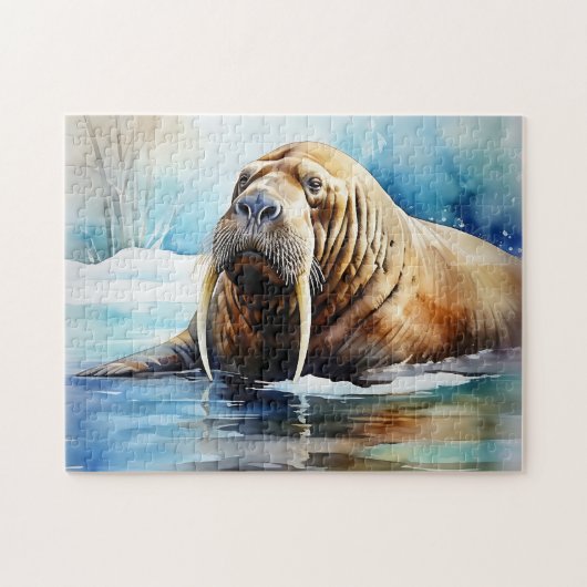 Puzzle Icy Water Walrus Serene (Horizontal)