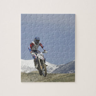 Puzzle Idaho, course de motocross, course de moto