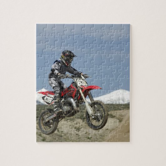 Puzzle Idaho, course de motocross, course de moto (Vertical)