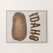 Puzzle Idaho ID Potato Cuit Pommes de terre Spuds Foin (Horizontal)