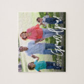 Puzzle Idée cadeau de fête des pères photo grand-père per (Vertical)