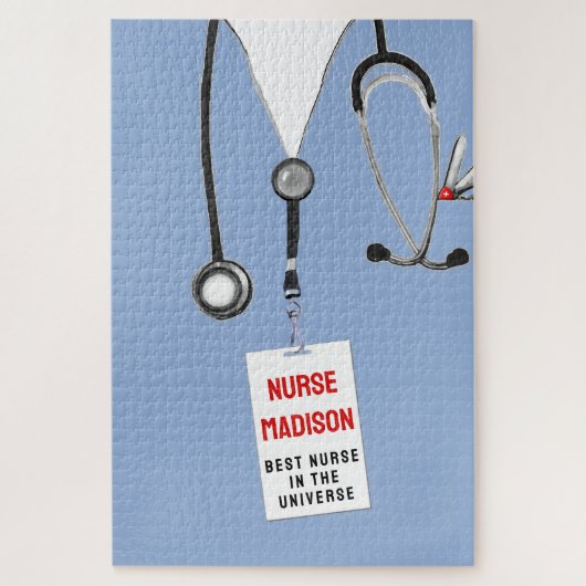 Puzzle Idées Cadeau Infirmière personnalisée (Vertical)