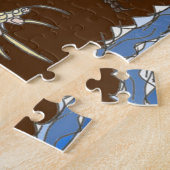 Puzzle Iguana marine sur le rocher avec le crabe ermite (Côté)