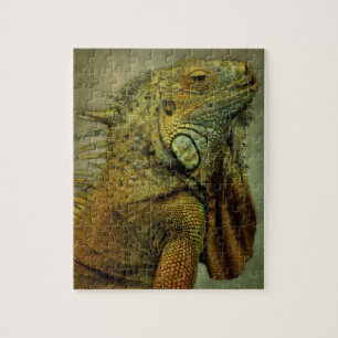 Puzzle Iguana verte