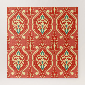 Puzzle Ikat artisanal : Tissu Boho Ethnique