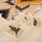 Puzzle Ikat Ethnic Geometry Folklore Motif (Côté)