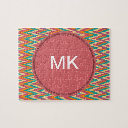 Puzzle iKat Zigzag Design Couleurs d'épices (Horizontal)