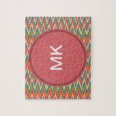 Puzzle iKat Zigzag Design Couleurs d'épices (Vertical)