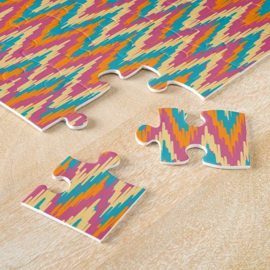 Puzzle iKat Zigzag Design Couleurs d'épices (Côté)
