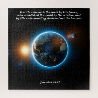 Puzzle Il a fait la Terre : Dieu et Verse de création