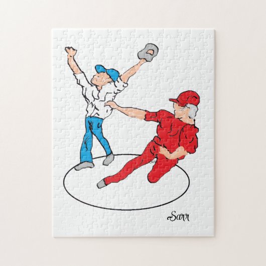 Puzzle : Il est en sécurité / Baseball (Vertical)