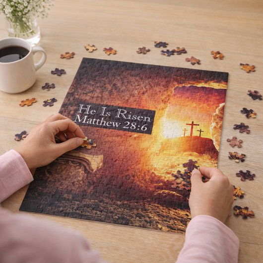 Puzzle Il Est Ressuscité Trois Croix Tombeau Vide Pâques