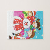 Puzzle Il est temps de neige ! Joyeux Noël, enfants dans (Horizontal)