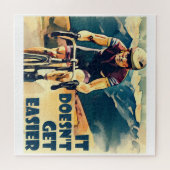 Puzzle Il ne devient pas plus facile de faire du vélo (Horizontal)