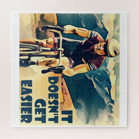 Puzzle Il ne devient pas plus facile de faire du vélo (Horizontal)