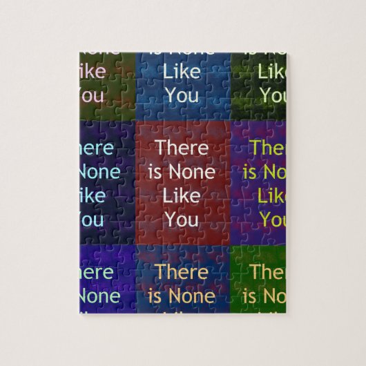 Puzzle "Il n'y en a aucun comme toi" : La grille mosaïque (Vertical)