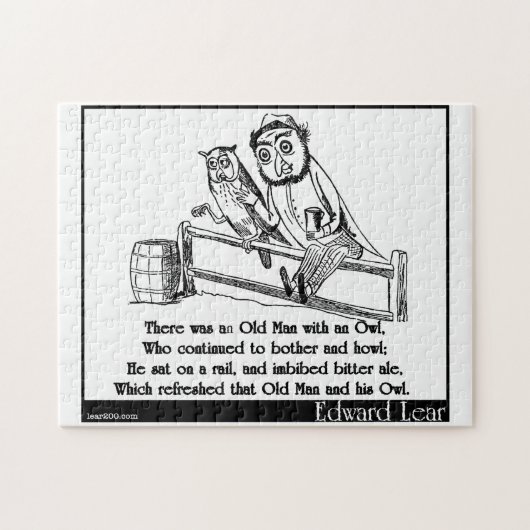Puzzle Il y avait un vieil homme avec un hibou (Horizontal)
