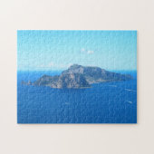 Puzzle Île de Capri, Italie du Sud en bleu mer italienne (Horizontal)